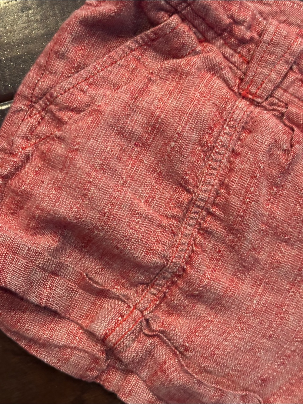 Free People Chambray Cuffed Shorts - Size 4 - Picture 4 of 8